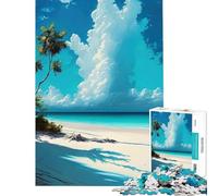 Jigsaw Puzzles 1000 Piece for Teenagers White Sands Beach Toys Educational Games Brain Teaser Game for The Whole For Birthdays (Size 38x52cm)