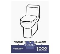 Jigsaw Puzzles 1000 Piece for Teenagers Would Poop Here Again (2) Jigsaw Puzzle Relaxing Games Wall Decoration Gifts for Friends And Family 38x26cm/1000pcs