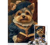 Jigsaw Puzzles 1000 Piece for Teenagers Yorkshire Terrier in Royal Attire 1000 Jigsaw Puzzle Relax Games Great Gifts for Games Home Art Decor (50x75cm)