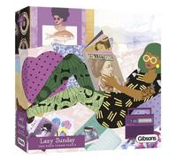 Jigsaw Puzzles 1000 Piece Modern Gibsons White Label Retro Vibes Lazy Sunday