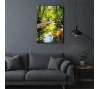 Jigsaw Puzzles 1000 piece,Puzzles for Adults,Challenging Educational Family Activity Games Home Decoration Puzzle Green Woods Rivers 29.5 x 19.7 inch