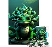 Jigsaw Puzzles 1000 Pieces A Cute Hydra Stress Relief Mind Game No Odd Smell Safe Materials Cheerful Activity for Happy Gatherings (Size 38x52cm)