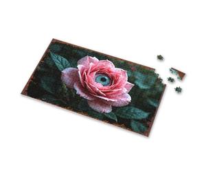 Jigsaw Puzzles 1000 Pieces A Rose With An Eye: The Stunning Intersection Of Botany And Anato Picture Puzzle 300 Piece Puzzle Puzzle Board(1000PCS)