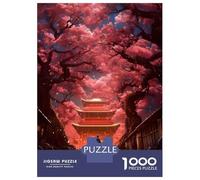 Jigsaw Puzzles 1000 Pieces A Walk Among Cherry Trees Adult Jigsaw Puzzle Brain Teaser Game Analysis And Logic Christmas Birthday Gifts 70x50cm/1000pcs