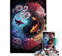 Jigsaw Puzzles 1000 Pieces A Yin And Yang Journey Stress Relief Mind Game No Odd Smell Safe Materials Cheerful Activity for Happy Gatherings (Size 38x52cm)