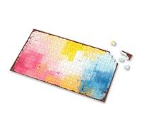 Jigsaw Puzzles 1000 Pieces Abstract Colorful Painting With Rusty Frame Picture Puzzle Puzzle 300 Piece Puzzles(1000PCS)