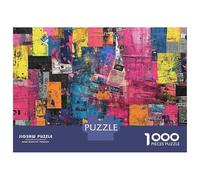Jigsaw Puzzles 1000 Pieces Abstract Graffiti Art Print Puzzles for Adults Relaxing Games Difficult Challenge Fun at Home Activities, 70x50cm/1000pcs