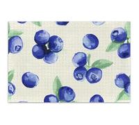 Jigsaw Puzzles 1000 Pieces Adults Gifts for White Elephant Game Men Gifts Unique Animal Flower Art Watercolor Blueberries Beige, 29.5x19.7 Inch
