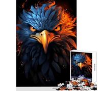 Jigsaw Puzzles 1000 Pieces American Eagle Pride Fire Puzzle For Teenagers Precision Cutting for Birthday, Chrismas Deal As Gifts for The Whole Family (38x52cm)