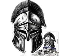 Jigsaw Puzzles 1000 Pieces Ancient Helmet Minimalist DIY Toys Gifts for Women Men for Educational Game Enhance Love between Couples Size 38x26cm
