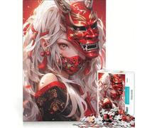 Jigsaw Puzzles 1000 Pieces Anime Demon Assassin Girl, Brain Teaser Game, Difficult Challenge, Deal As Gifts for The Whole Family 38x52cm
