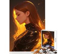 Jigsaw Puzzles 1000 Pieces Anime Fire Queen Jigsaw Puzzles for Adults Precision Cutting Train Your Brain And Hands Toy Intellectual Game (38x52cm)