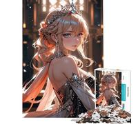 Jigsaw Puzzles 1000 Pieces Anime Princess Portrait Difficult And Challenge For Family Fun Toy Wall Decor for And from 14 Years And over (38X26CM)