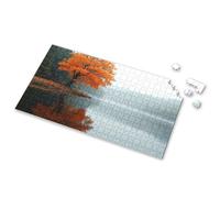 Jigsaw Puzzles 1000 Pieces Autumn Tree Reflected In Calm Lake. Picture Puzzle Toddler Puzzles 1500 Piece Puzzle(300PCS)