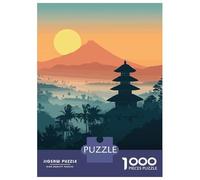 Jigsaw Puzzles 1000 Pieces Bali Sunset Landscape Jigsaws for Adults Hands-on Game Stress Reliever Unique Birthday And Xmas Gifts 70x50cm/1000pcs