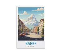 Jigsaw Puzzles 1000 Pieces Banff Alberta Paper Jigsaw Puzzle 1000 Pieces Adult Toys Decompression Game 38x26cm