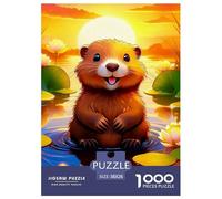 Jigsaw Puzzles 1000 Pieces Beaver Jigsaw 38x26cm/1000pcs Toy for Adults And Kids Animal Stress Reliever Educational Games DIY Cardboard