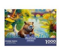 Jigsaw Puzzles 1000 Pieces Beaver Puzzles 38x26cm/1000pcs Toy for Adults And Kids Challenging Creative Educational Games DIY Cardboard