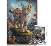 Jigsaw Puzzles 1000 Pieces Beyond Bobcat Reality Relaxing Solo Quiet Time Superior Accurate Cutting Play Toy Size 50x75cm