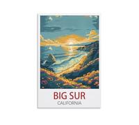 Jigsaw Puzzles 1000 Pieces，Big Sur California Posters，Puzzle 1000 Pieces, Relaxing and Challenging Gift for Adults, Teens, Seniors 38x26cm