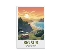 Jigsaw Puzzles 1000 Pieces Big Sur California Recycled Paper Jigsaw Puzzle 1000 Pieces - Fun and Challenging Family Game Great Gift Idea 70x50cm