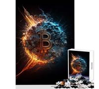 Jigsaw Puzzles 1000 Pieces Bitcoin Universe V Home Decoration Toys Great Gift for Games Hands-on Game Wishlist with Santa Claus Size 38x52cm