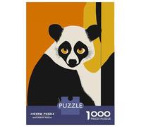 Jigsaw Puzzles 1000 Pieces Black And White Lemur Jigsaws for Adults Hands-on Game Stress Reliever Unique Birthday And Xmas Gifts 38x26cm/1000pcs