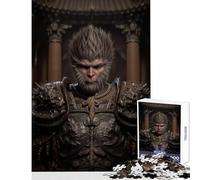 Jigsaw Puzzles 1000 Pieces Black Myth Wukong Portrait Jigsaw Puzzles for Teenagers Staycation Kill Time Every Piece Is Unique - Brainteaser Family Games (38x26cm)