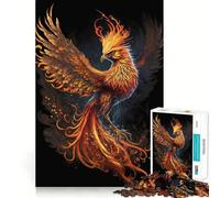 Jigsaw Puzzles 1000 Pieces Black Phoenix Accurate Joint Fun, Brain Skill Play, Peace Time Play, Christmas Art Display (50x75cm)