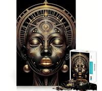 Jigsaw Puzzles 1000 Pieces Black Queen African Flawless Cut Fun, Cognitive Teaser Toy, Downtime Game Fun, Christmas Art Gift (50x75cm)