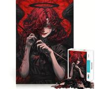 Jigsaw Puzzles 1000 Pieces Bloody Fallen Angel Accurate Joint Fun, Brain Skill Play, Peace Time Play, Christmas Art Display (50x75cm)