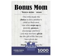 Jigsaw Puzzles 1000 Pieces Bonus Mom Gift Bonus Mom Adult Jigsaw Puzzle Brain Teaser Game Analysis And Logic Christmas Birthday Gifts 52x38cm/1000pcs