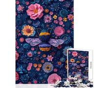 Jigsaw Puzzles 1000 Pieces Bumble Bee Hands-on Game Difficult Challenge Home Decoration Toys Challenging To Complete (38X52CM)