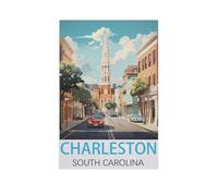 Jigsaw Puzzles 1000 Pieces，Charleston South Carolina，Paper Children Games Educational Toys（38x26cm）-AK98