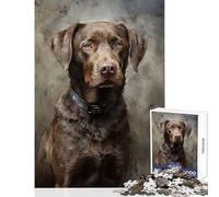 Jigsaw Puzzles 1000 Pieces Chesapeake Bay Retriever Puzzles for Teenagers Analysis And Logic Wishlist with Santa Claus Beautiful Design Game (50x75cm)