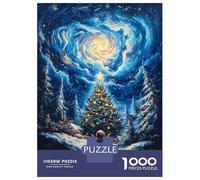 Jigsaw Puzzles 1000 Pieces Child Gazing at Christmas Tree Puzzles for Adults Relaxing Games Difficult Challenge Fun at Home Activities, 52x38cm/1000pcs
