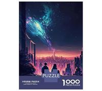 Jigsaw Puzzles 1000 Pieces City of Eternal Stars Puzzles for Adults Relaxing Games Difficult Challenge Fun at Home Activities, 52x38cm/1000pcs