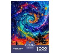 Jigsaw Puzzles 1000 Pieces Colorful Brilliant Starry Sky Puzzles 70x50cm/1000pcs Toy for Adults And Kids Challenging Creative Family Game DIY Cardboard