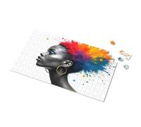 Jigsaw Puzzles 1000 Pieces Colorful Explosion: A Bold Artistic Statement Picture Puzzle Activity Books For Kids Ages 6-8 Toddler Toys(300PCS)