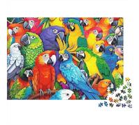 Jigsaw Puzzles 1000 Pieces Colorful Parrot Collection Puzzles 52x38cm/1000pcs Toy for Adults And Kids Stress Reliever Educational Games DIY Cardboard