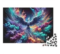 Jigsaw Puzzles 1000 Pieces Colorful Phoenix Rise Puzzles 70x50cm/1000pcs Toy for Adults And Kids Challenging Creative Educational Games DIY Cardboard