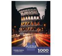 Jigsaw Puzzles 1000 Pieces Colosseum Rome Italy Puzzles for Adults Relaxing Games Difficult Challenge Fun at Home Activities, 52x38cm/1000pcs