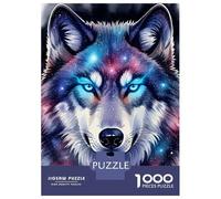 Jigsaw Puzzles 1000 Pieces Cosmic Wolf Portrait Adult Jigsaw Puzzle Brain Teaser Game Analysis And Logic Christmas Birthday Gifts 70x50cm/1000pcs