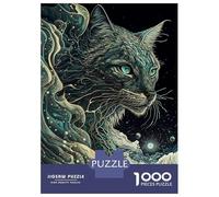 Jigsaw Puzzles 1000 Pieces Cougar Japanese Art Puzzles for Adults Hands-on Game Staycation Kill Time Christmas Birthday Gifts 38x26cm/1000pcs
