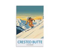 Jigsaw Puzzles 1000 Pieces Crested Butte Colorado Skiing Recycled Paper Jigsaw Puzzle 1000 Pieces - Fun and Challenging Family Game Great Gift Idea 70x50cm