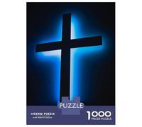 Jigsaw Puzzles 1000 Pieces Cross Jesus2 Adult Jigsaw Puzzle Brain Teaser Game Analysis And Logic Christmas Birthday Gifts 38x26cm/1000pcs