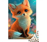 Jigsaw Puzzles 1000 Pieces Cute Fox Fantasy Jigsaw 52x38cm/1000pcs Gift For Kids Challenging Creative Family Game DIY Cardboard