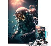 Jigsaw Puzzles 1000 Pieces Diving Into The Unknown Hands-on Game Learning Educational Toys Secret Santa Gifts Perfect Decoration (Size 38x26cm)