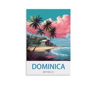 Jigsaw Puzzles 1000 Pieces Dominica Republic Jigsaw Puzzles Celebrate Christmas Puzzle Gift for Family and Friend 70x50cm