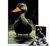 Jigsaw Puzzles 1000 Pieces Doomsday Duck Jigsaw Puzzles for Teenagers Staycation Kill Time Every Piece Is Unique - Brainteaser Family Games (38x26cm)